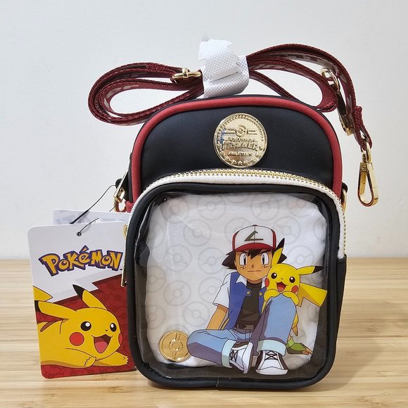 Pokémon Ash & Pikachu Pin Display Crossbody Bag - Picture 2 of 4